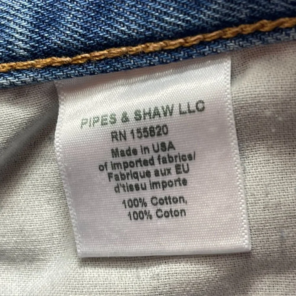 Veronica Beard Taylor Wide Leg Crop Jeans Womens 27 High Rise Blue Raw Hem - Picture 12 of 12